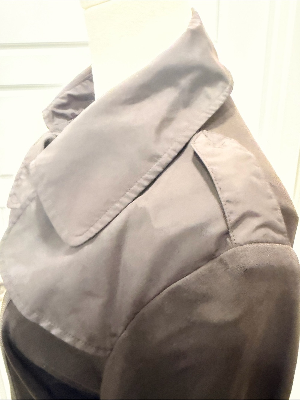 Per Se Dark Brown Classic Belted with Stretch Panels Versatile Collar Coat - Picture 10 of 15